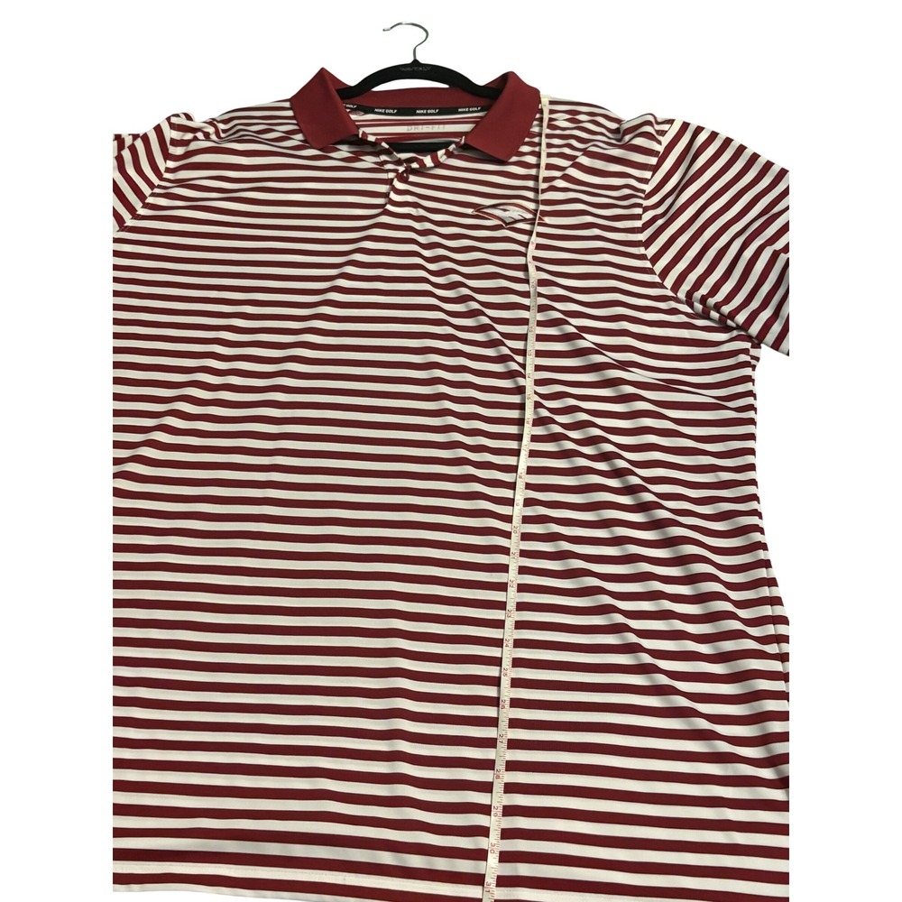 Nike Golf ECS Evangelical Christian School Dri-FIT Striped Polo Mens XXL NEW - Picture 11 of 13